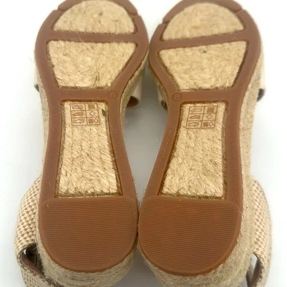 Madewell The Evelina Espadrille In Resourced Canvas In Cloud Lining Size 8 - Picture 15 of 16